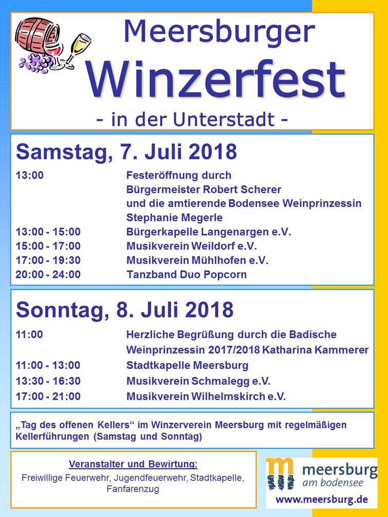 Plakat Meersburger Winzerfest 2018